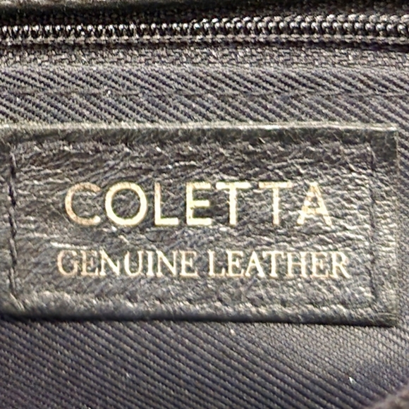 Vintage Leather Purse with Gold Chain Strap - Picture 5 of 5